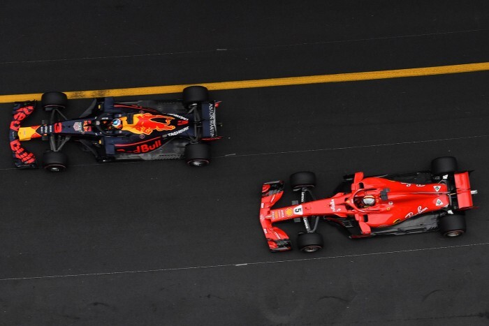 Emilia Romagna Grand Prix - The Ferraris lead in the rainy first free practice